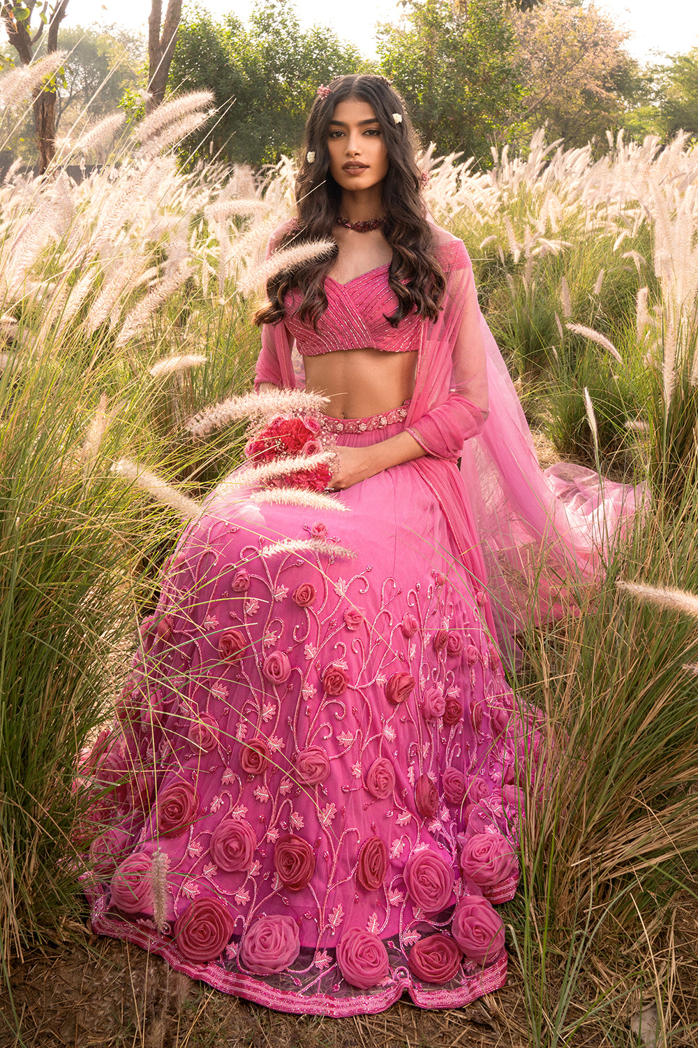Rose Reverie Lehenga