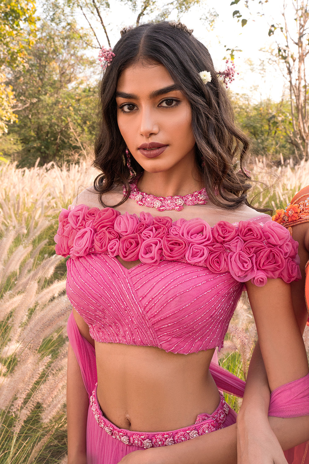 Rose Reverie Lehenga