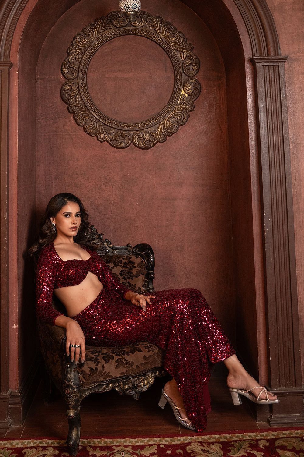 Ruby Luxe Saree