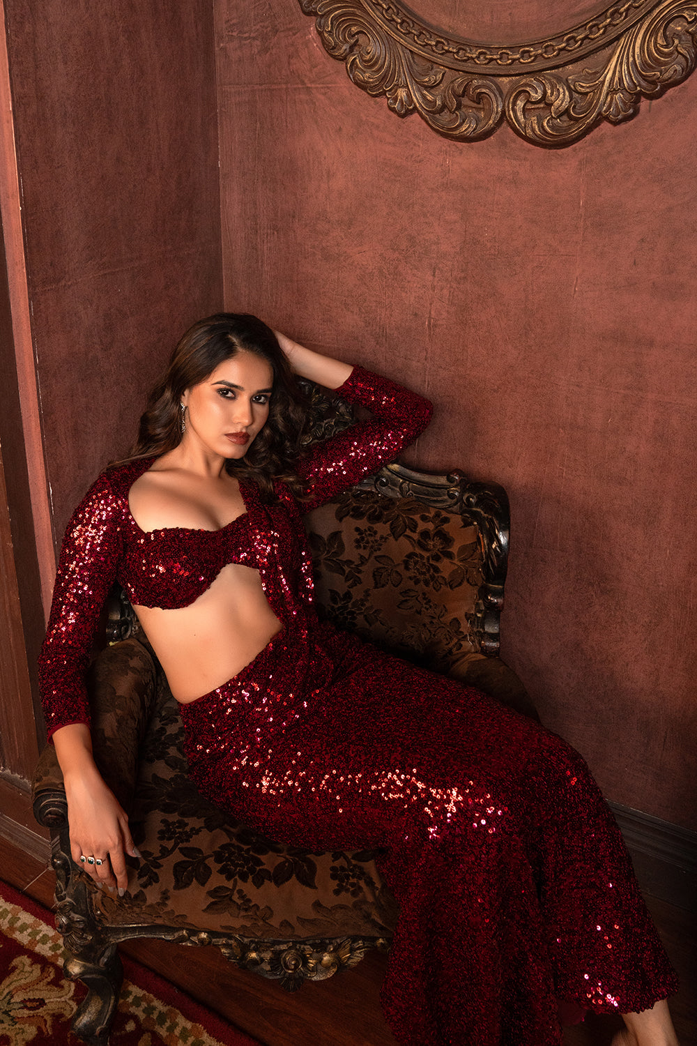 Ruby Luxe Saree