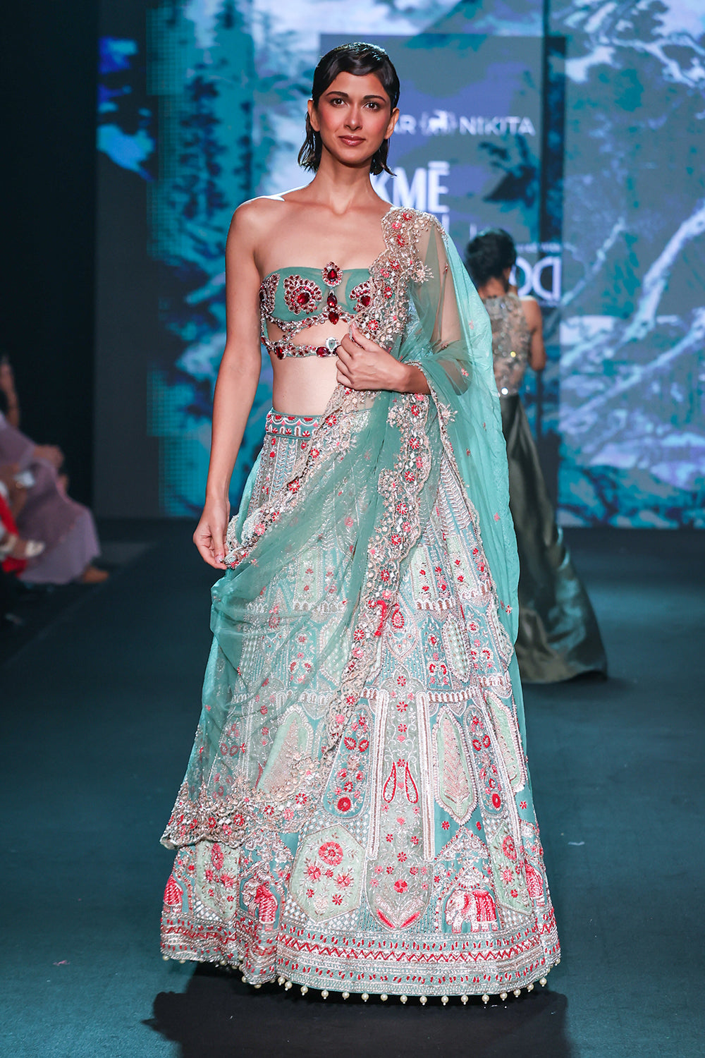 Ruby Rajwadi Lehenga