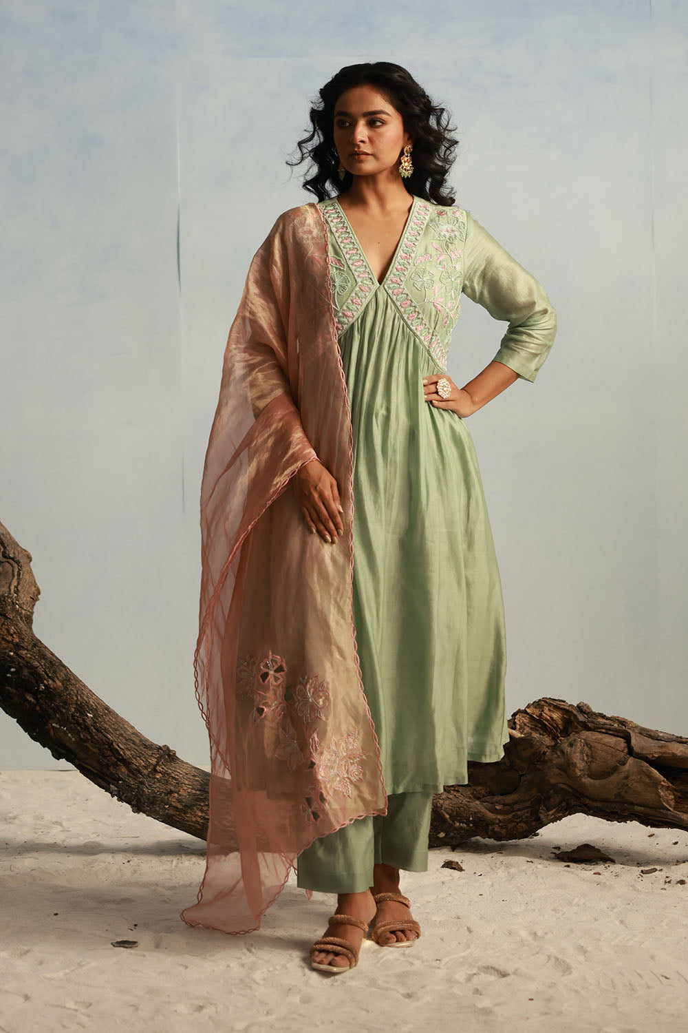 Sage Green Kurta Set
