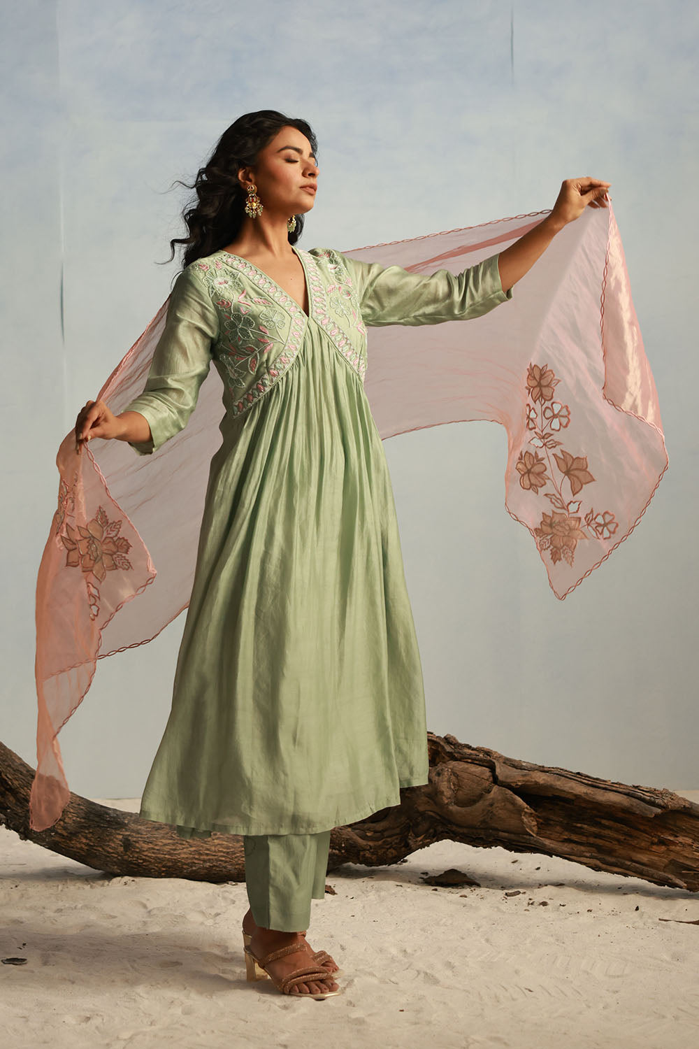 Sage Green Kurta Set