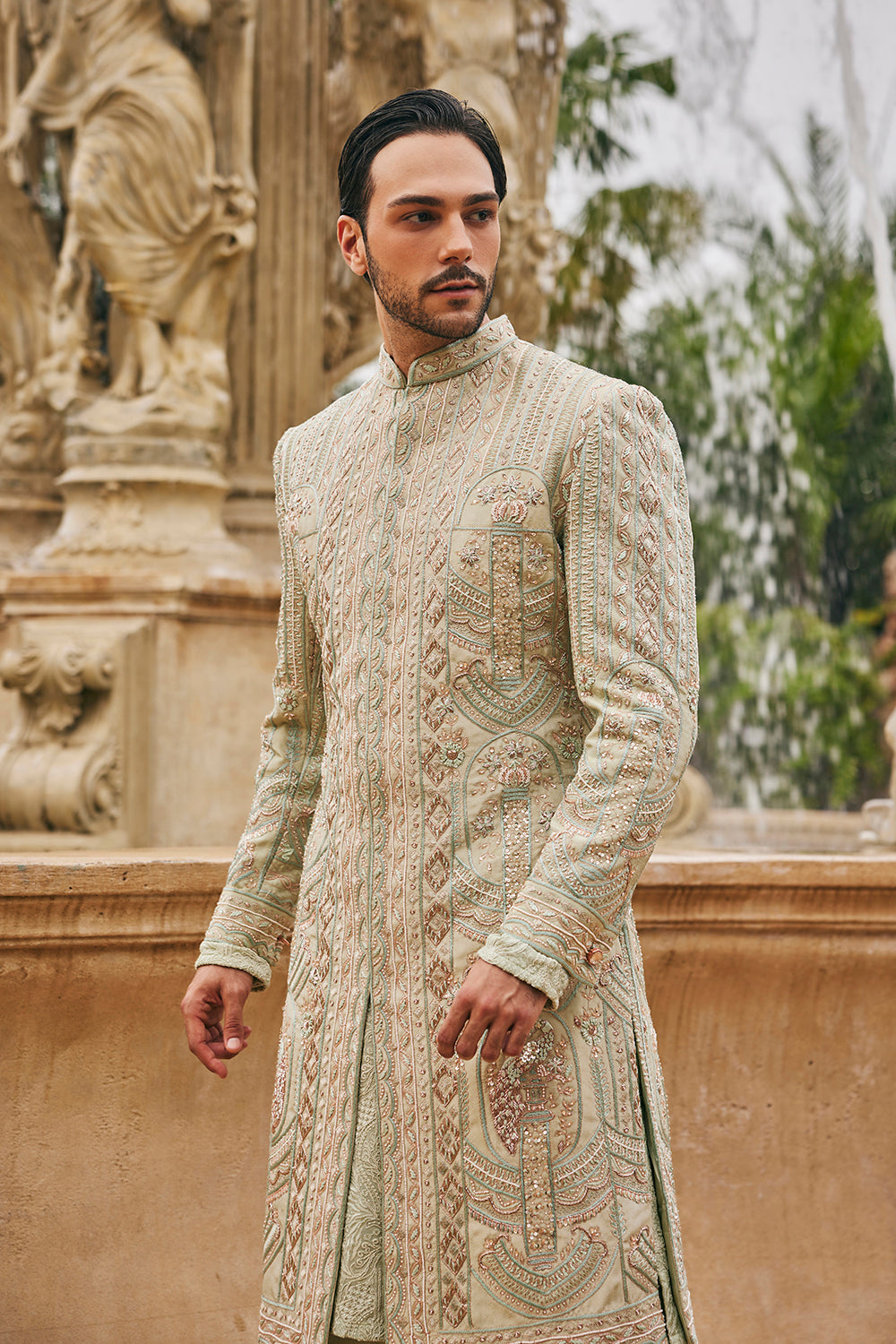 Sage in Siam Sherwani Set