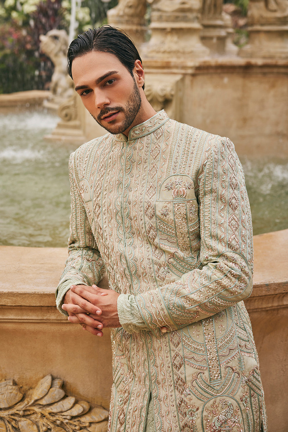 Sage in Siam Sherwani Set