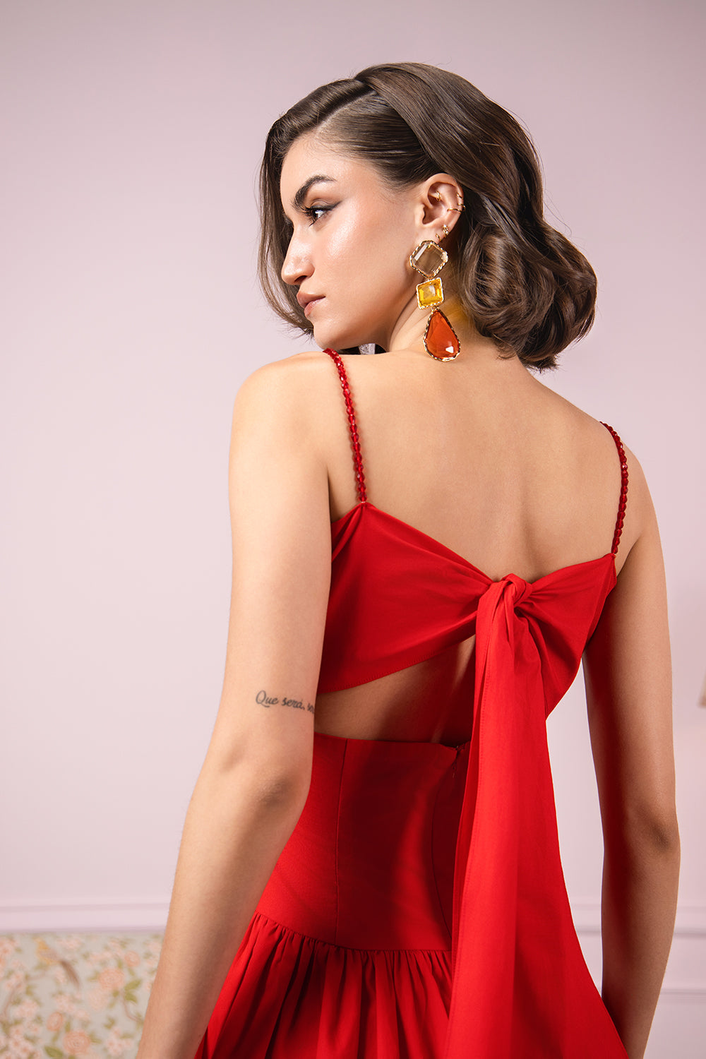 Scarlet Red Mini Dress