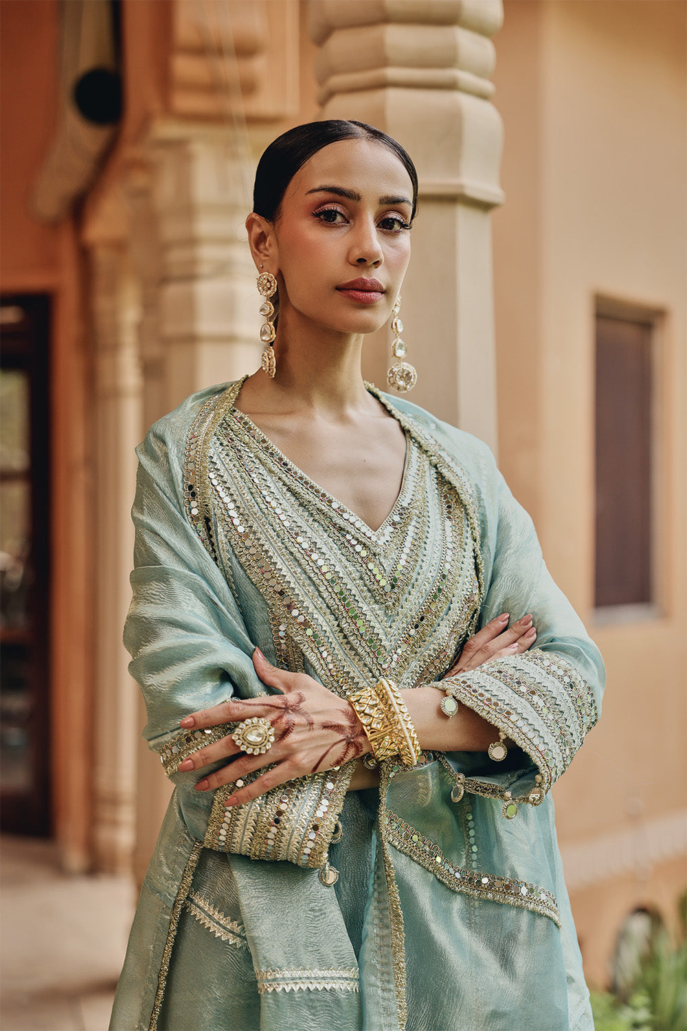 Sea Green Noor-E-Resham