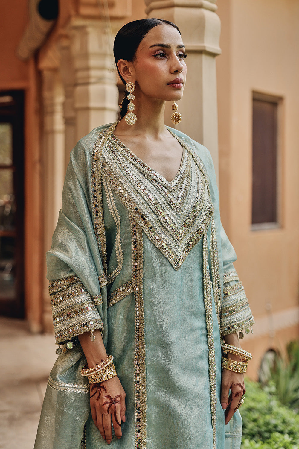 Sea Green Noor-E-Resham