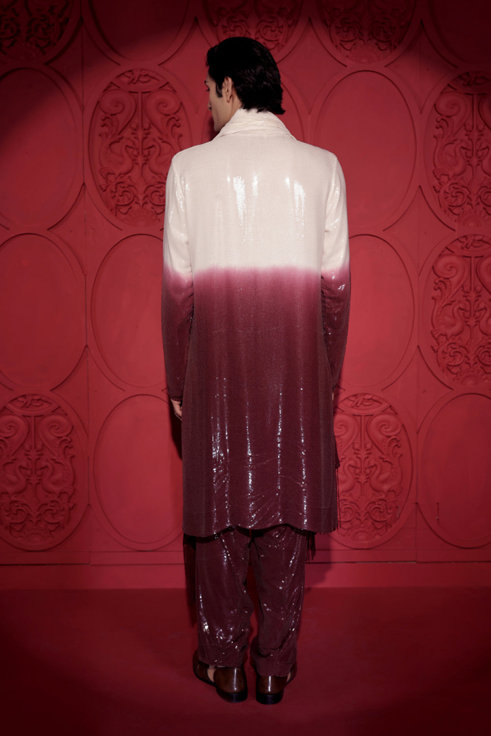 Sequin Ombre-Dyed Kurta Set