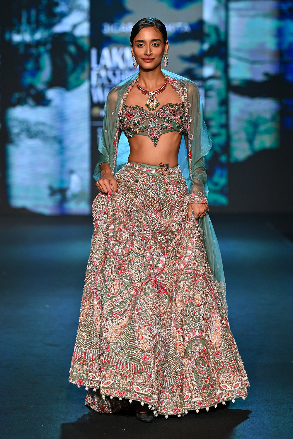 Siam Serenity Lehenga Set