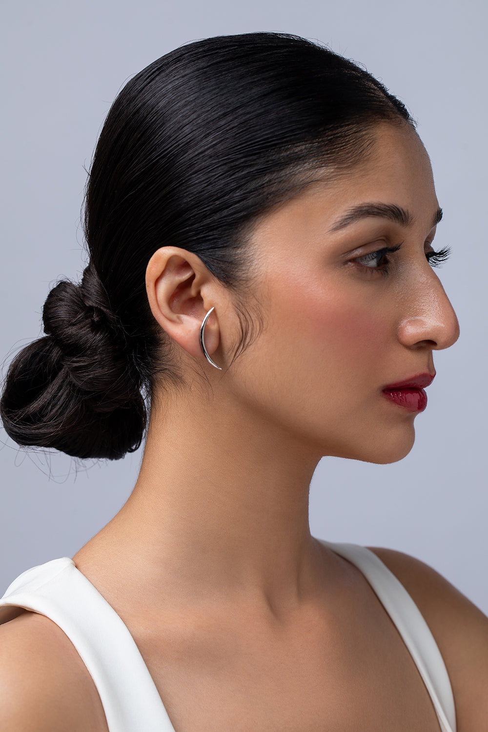 Silver Arch Earrings