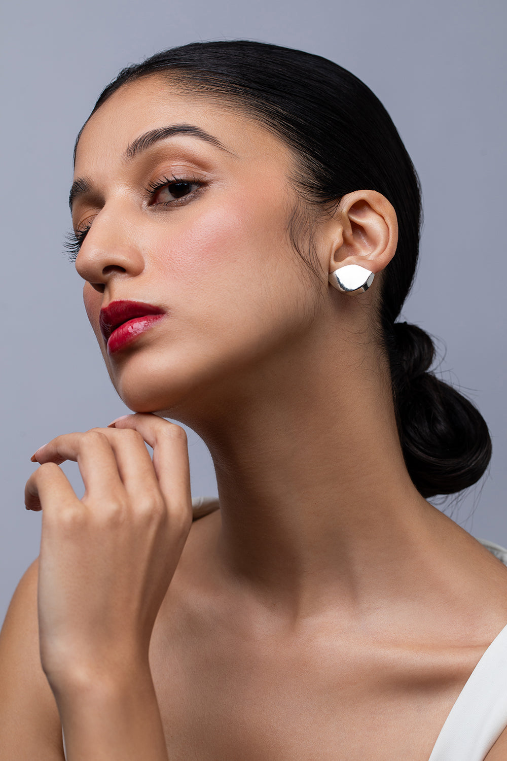 Silver Drip Earrings