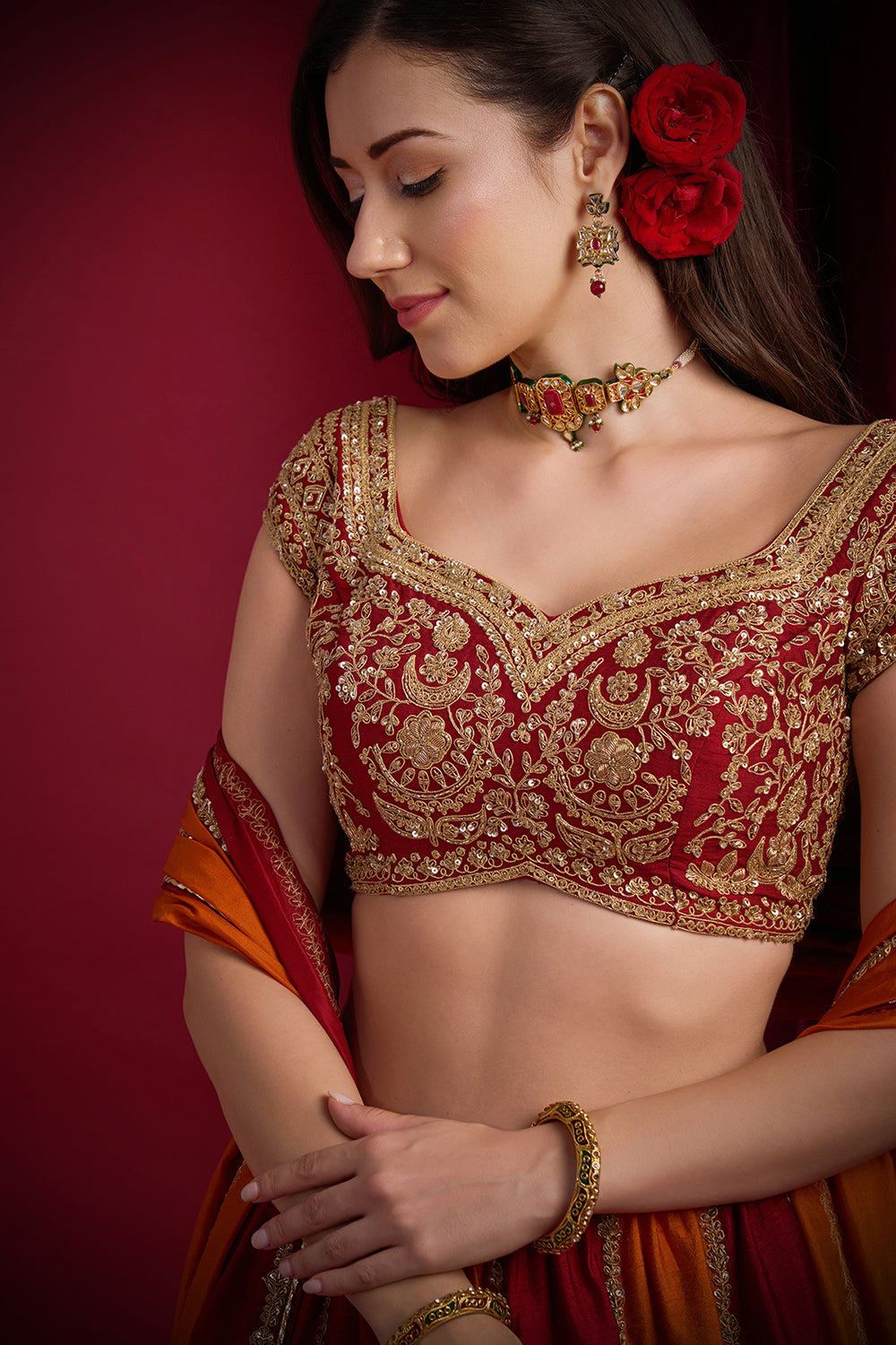Sindoori Lehenga Set