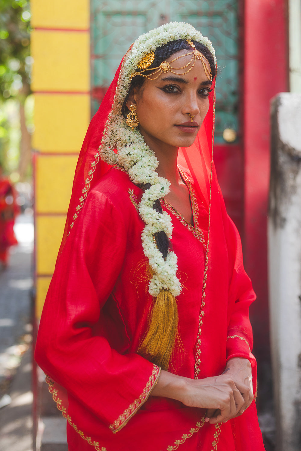 Sindoori mirchi sharara set