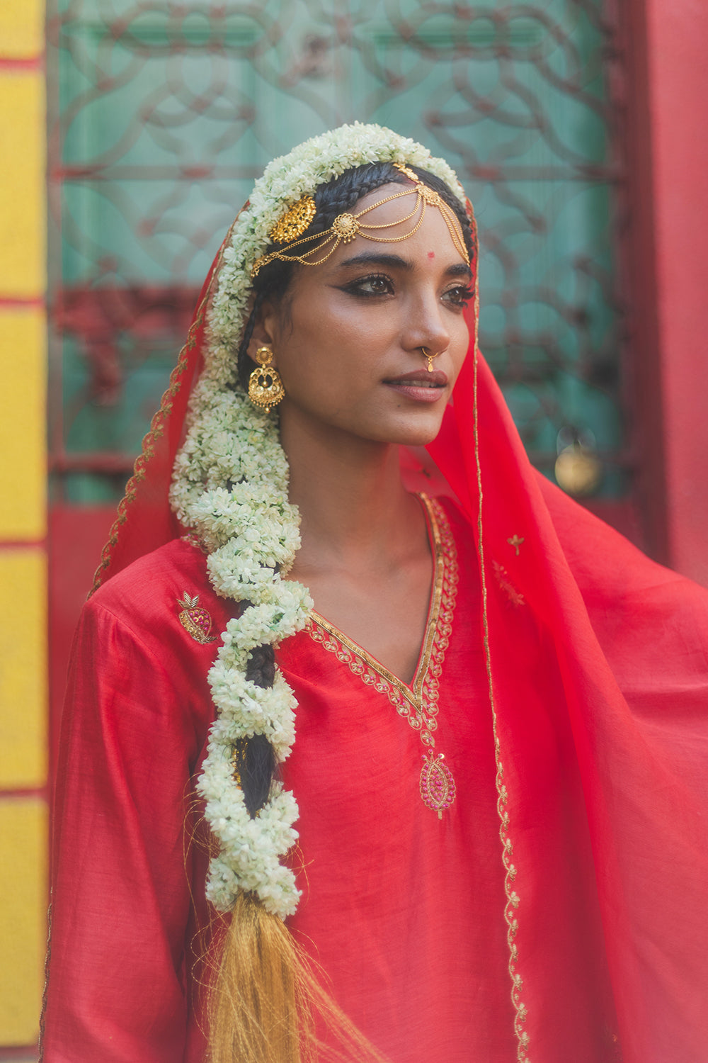 Sindoori mirchi sharara set
