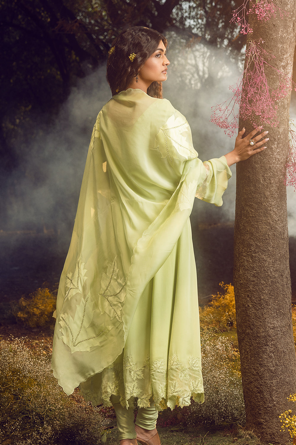 Soft Green Anarkali Set