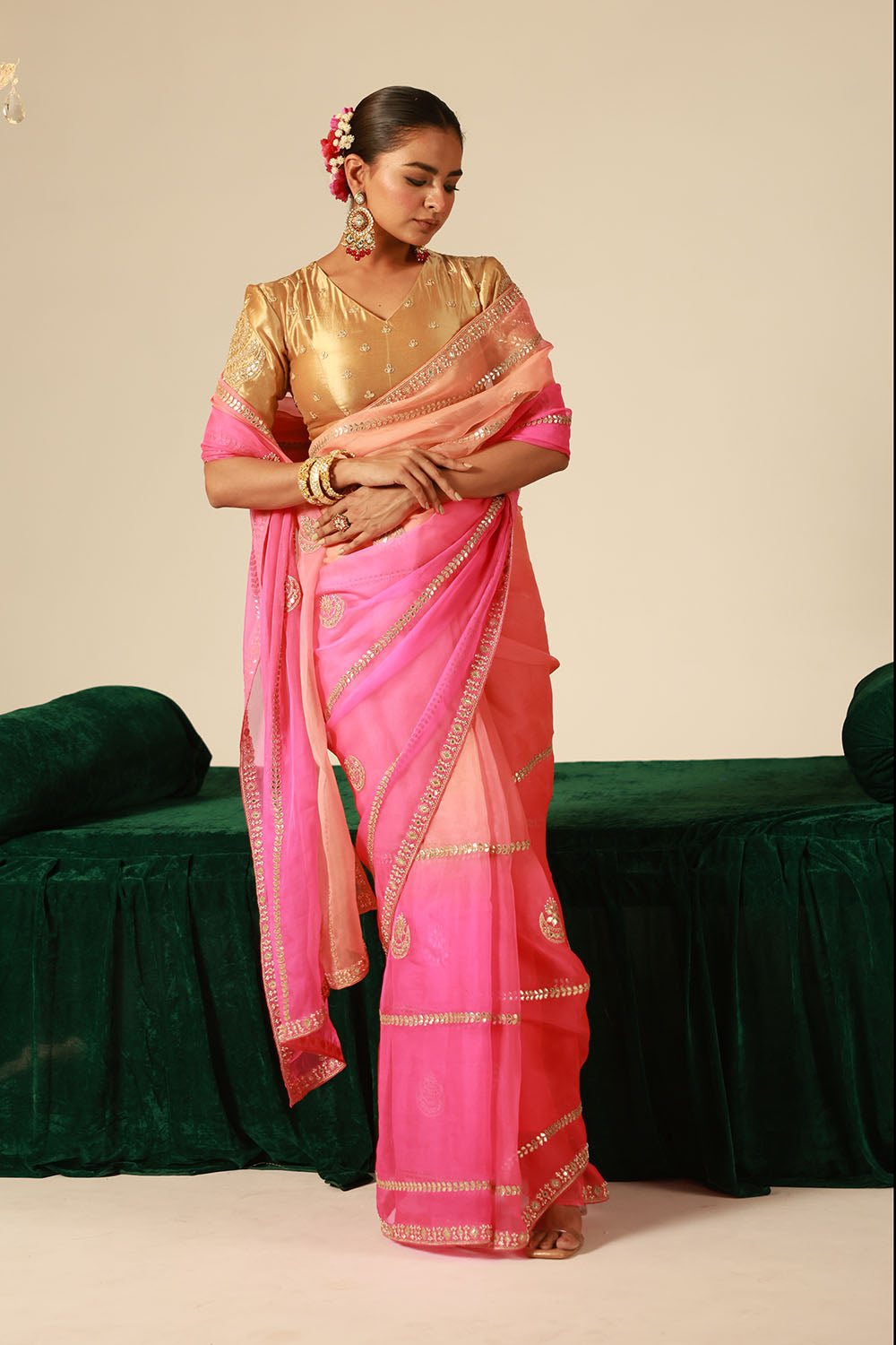 Soft Ombre Organza Saree