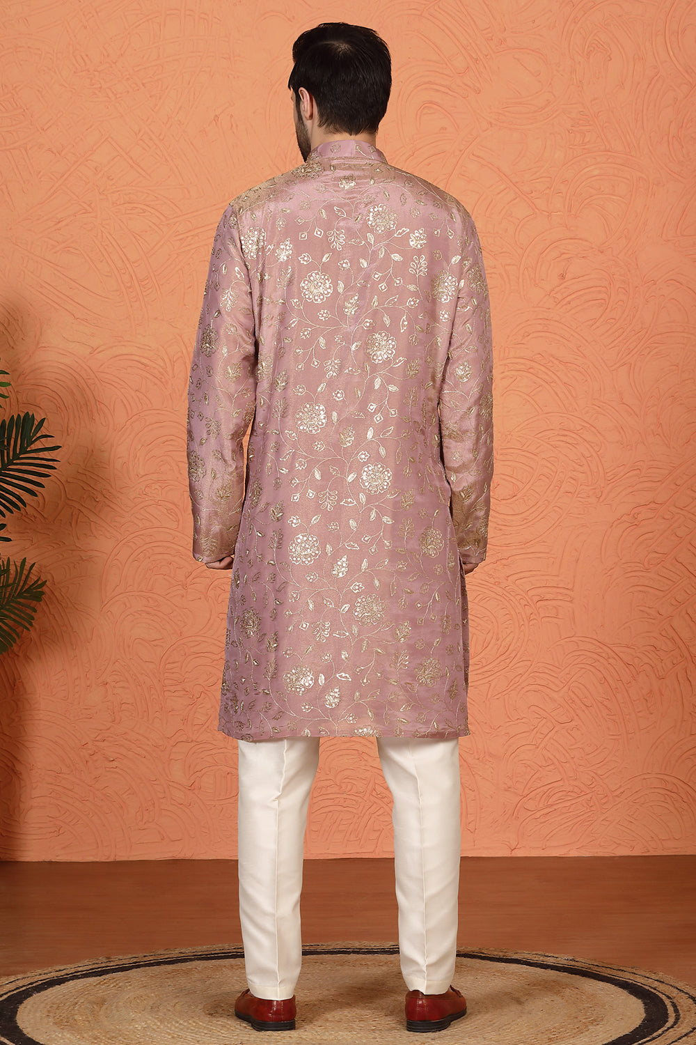 Son Zar Embroidered Kurta with Back Elastic Pants And Dupatta