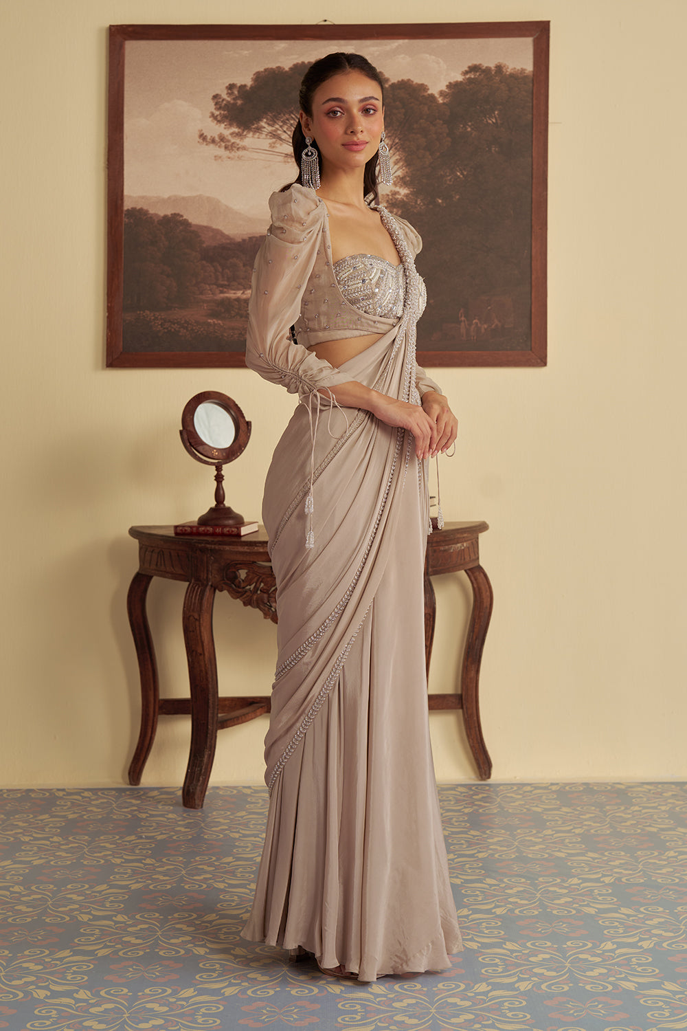 Starlit Whisper Saree