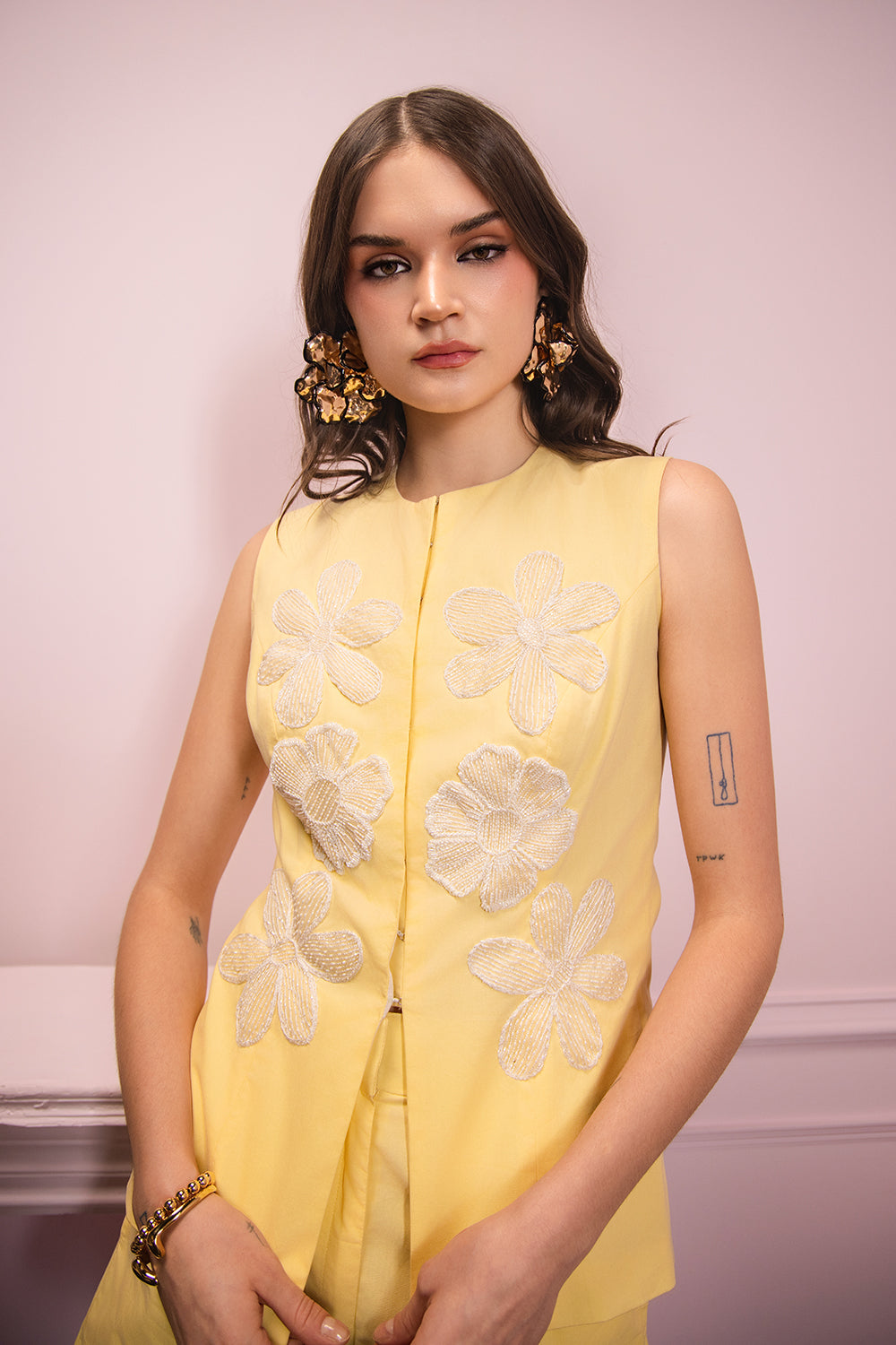 Sunpetal Bloom Embroidered Co-ord Set