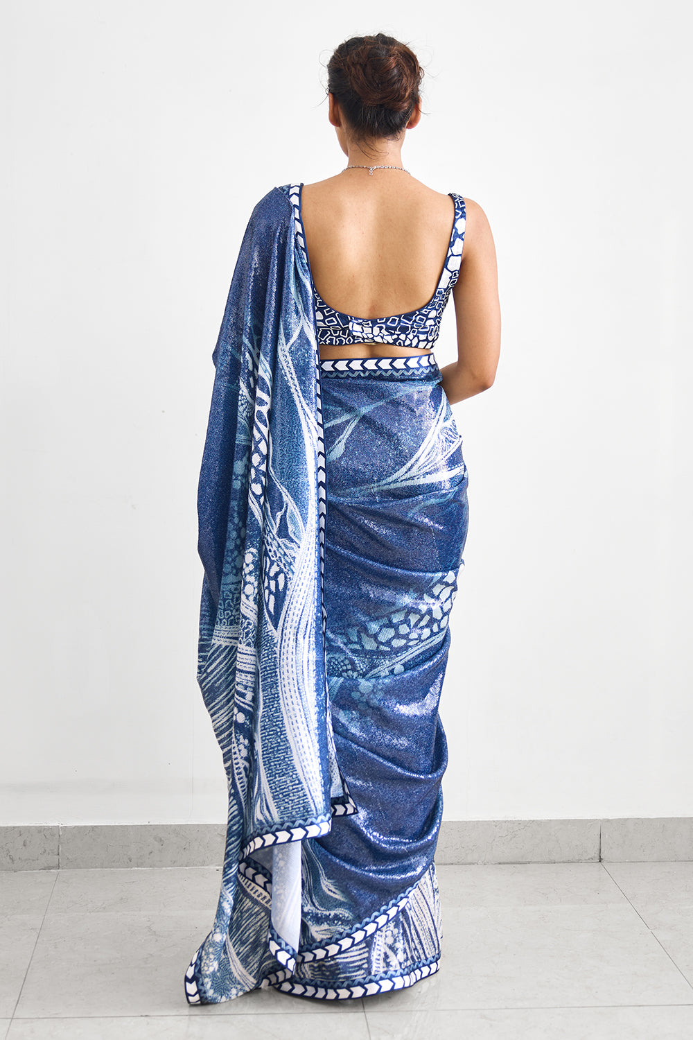 Swirl Sequence Saree