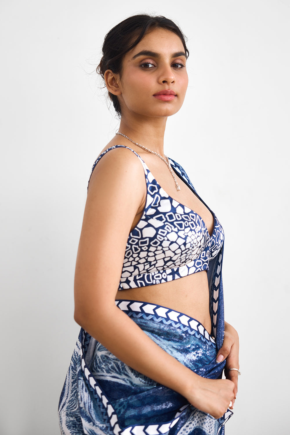 Swirl Sequence Saree