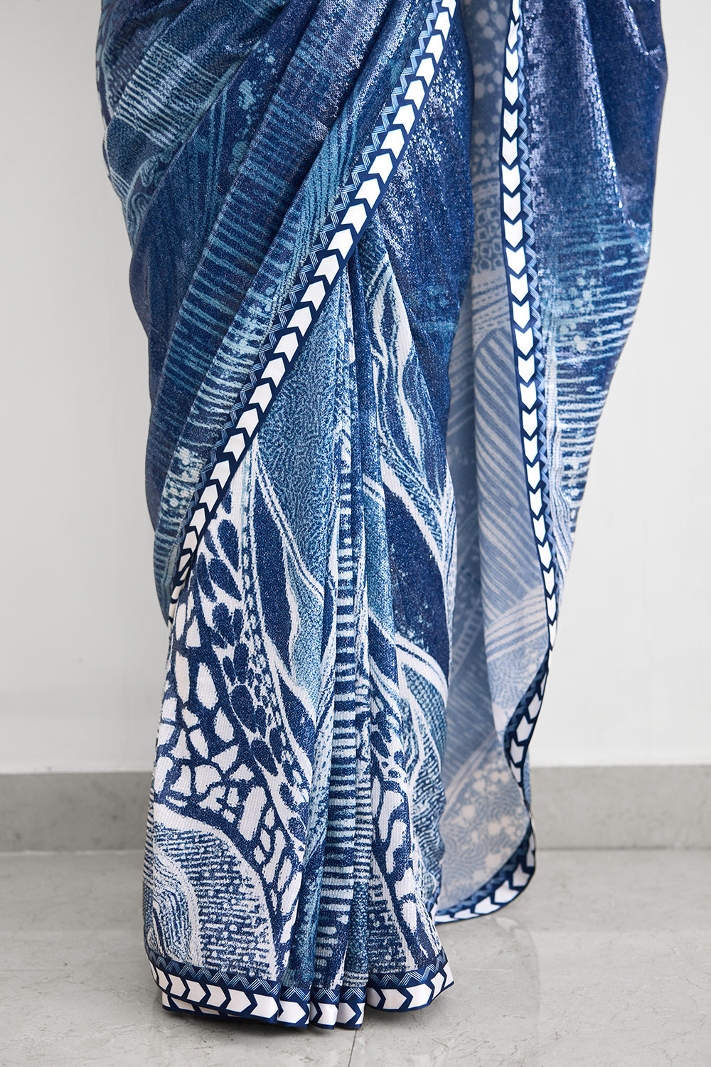 Swirl Sequence Saree