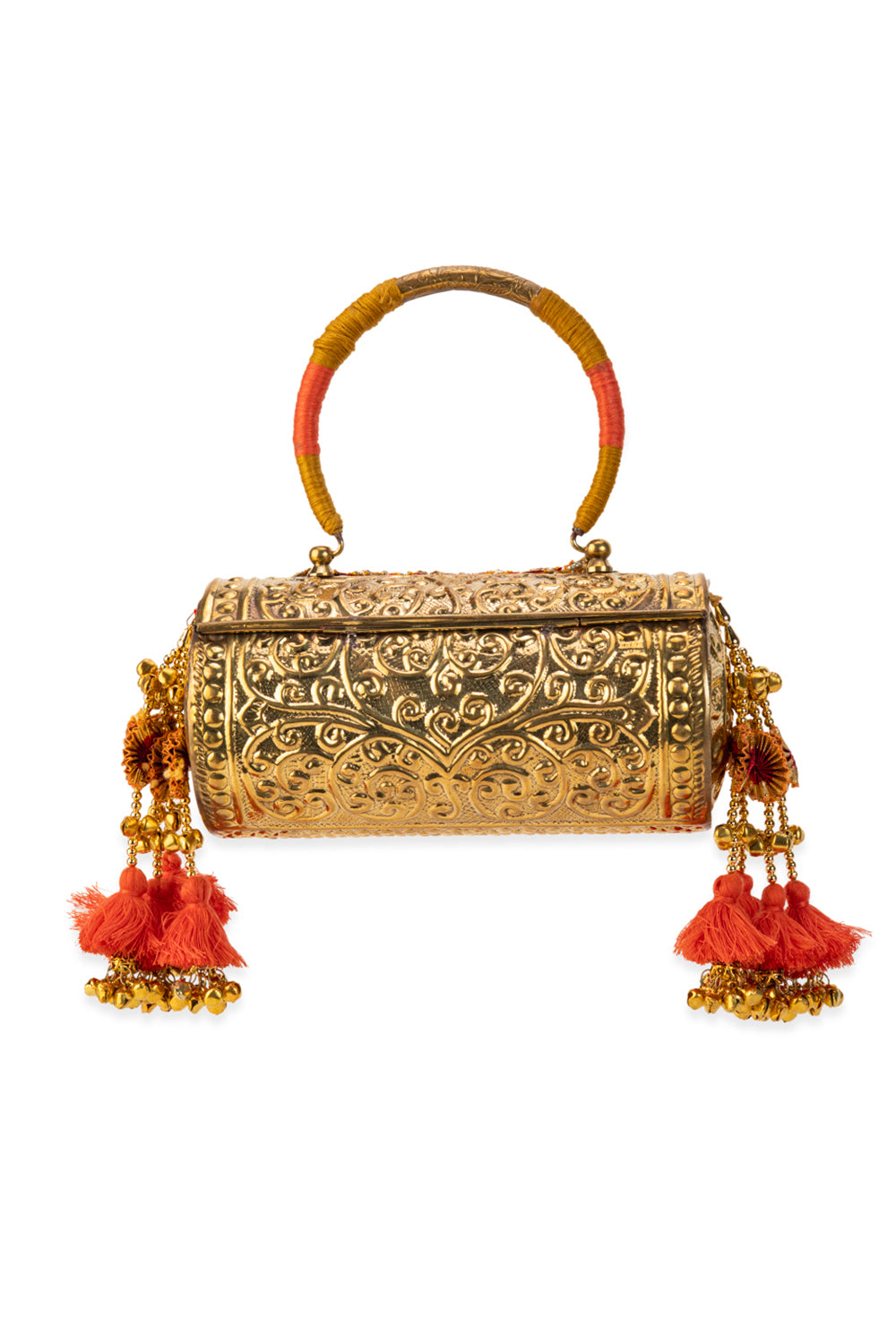 Tanvika Gold Handbag