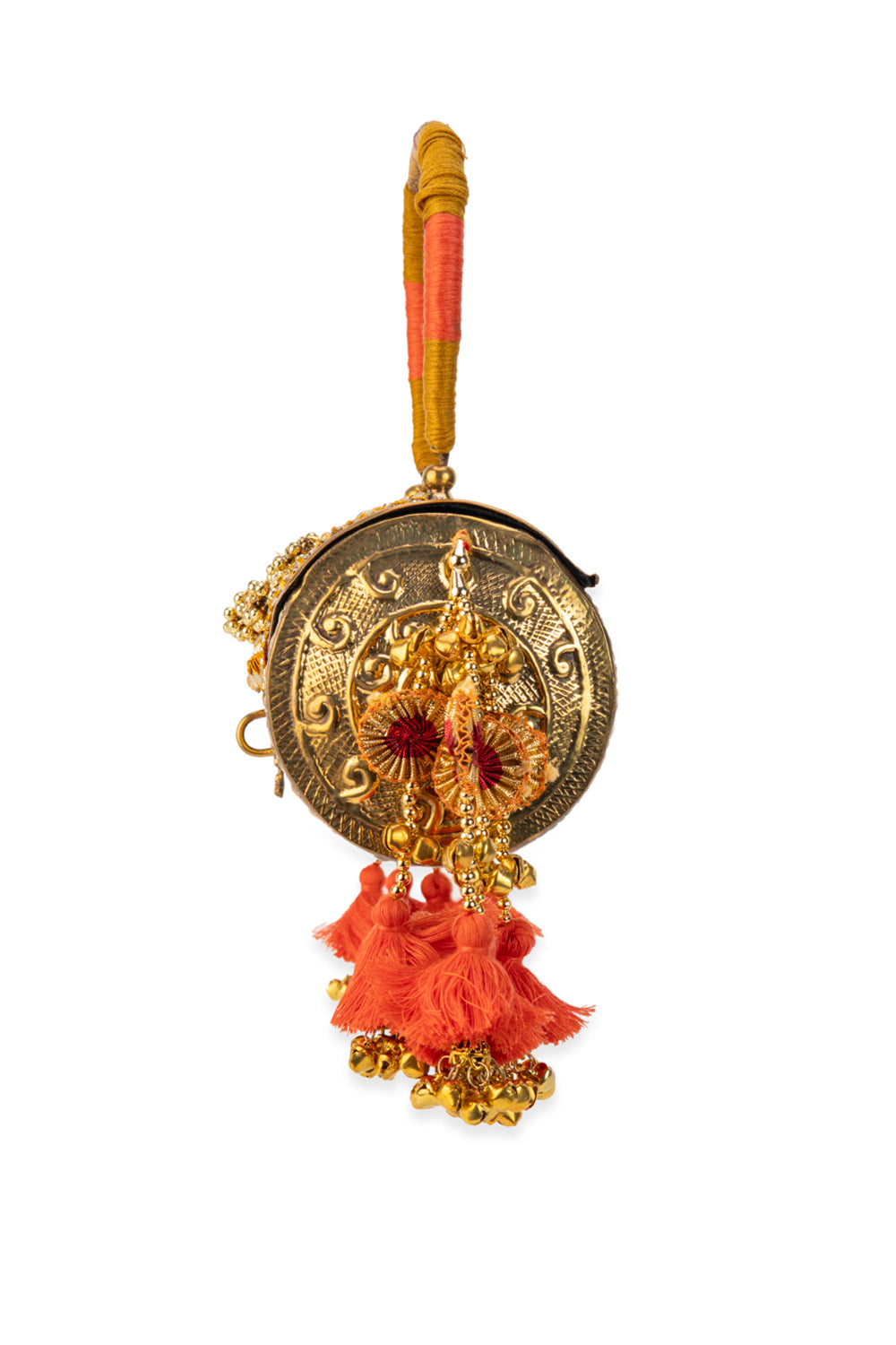 Tanvika Gold Handbag