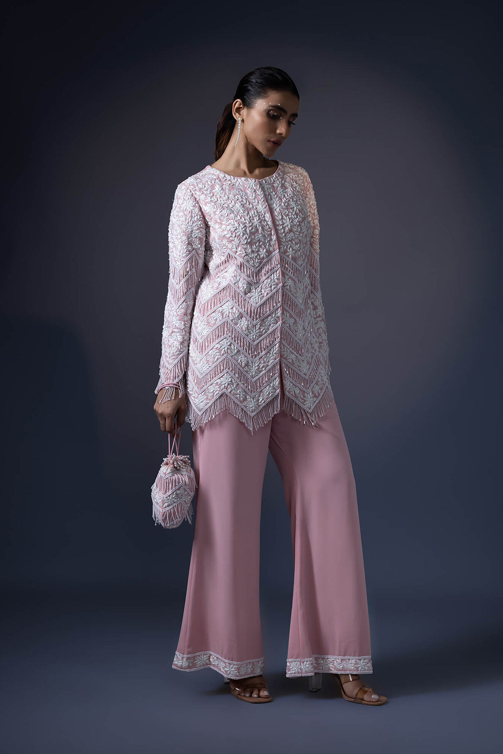 Tassel Jacket with flared Pants