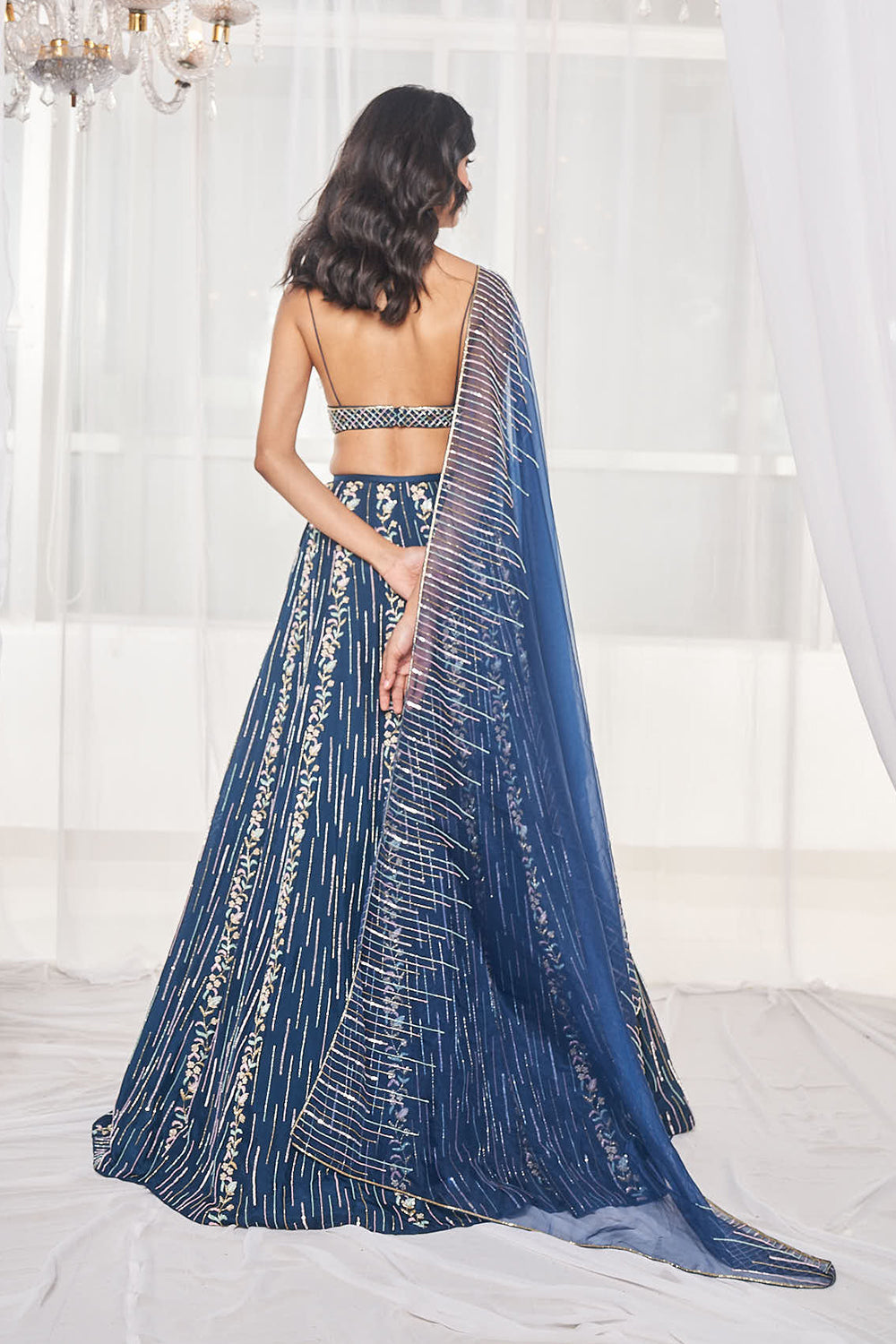 Teal Blue Bridal Set