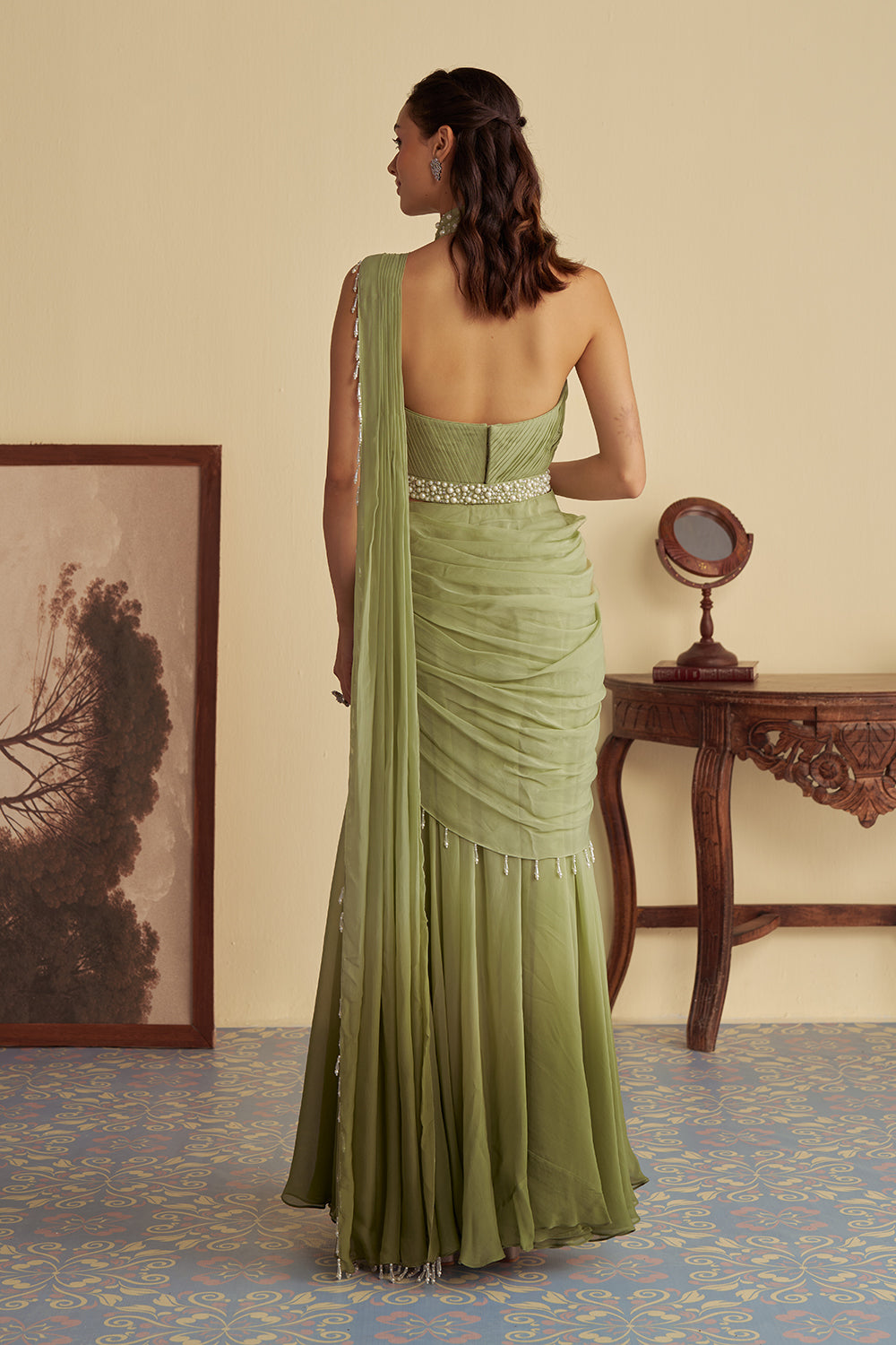 The Ivy Veil saree set