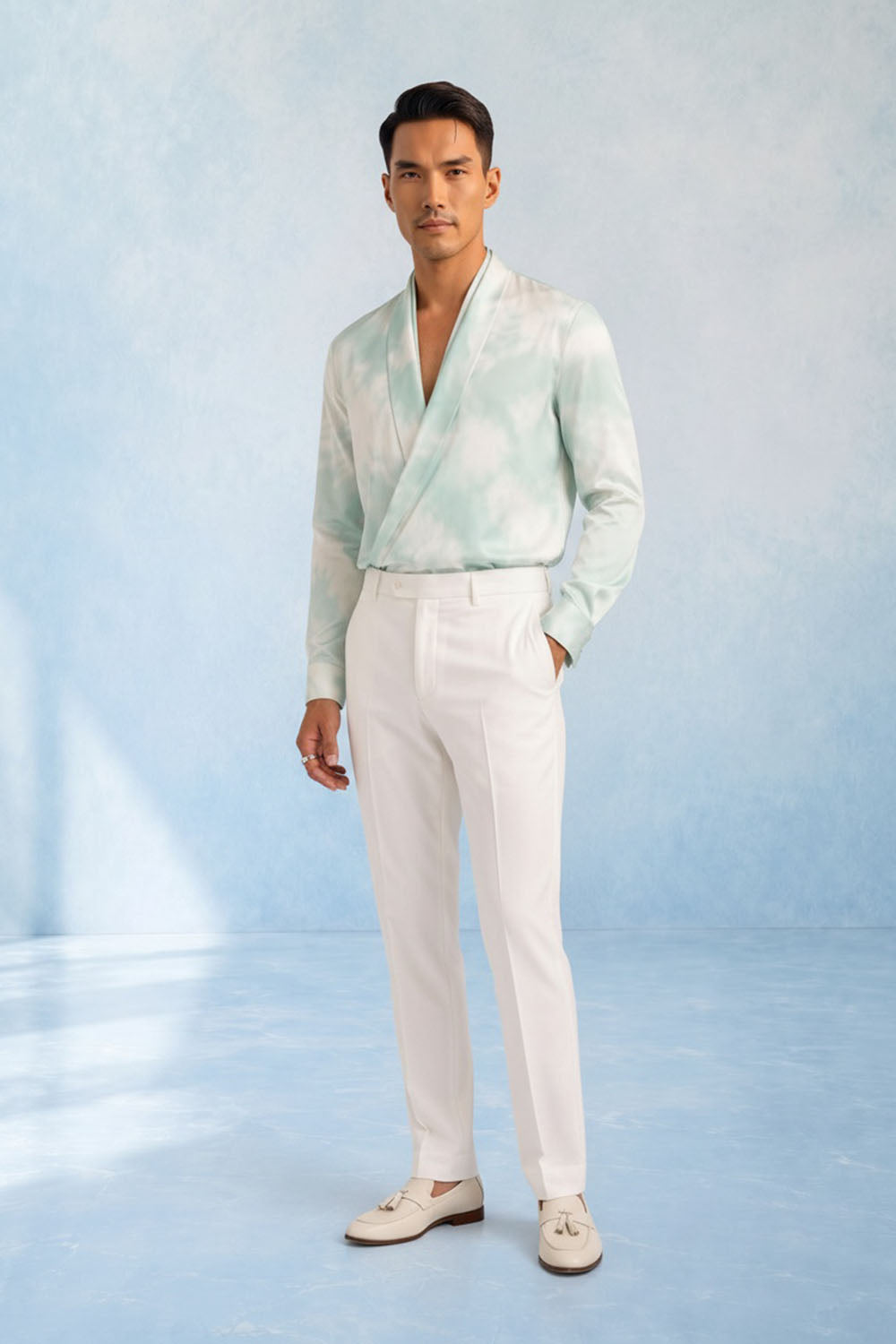 Tie Dye Draped Shirt - Tyro