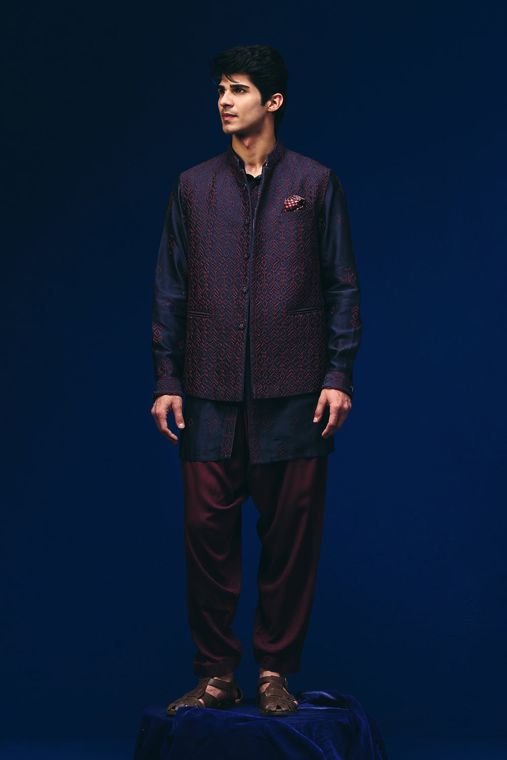 Tribal Knots Nehru Jacket Set