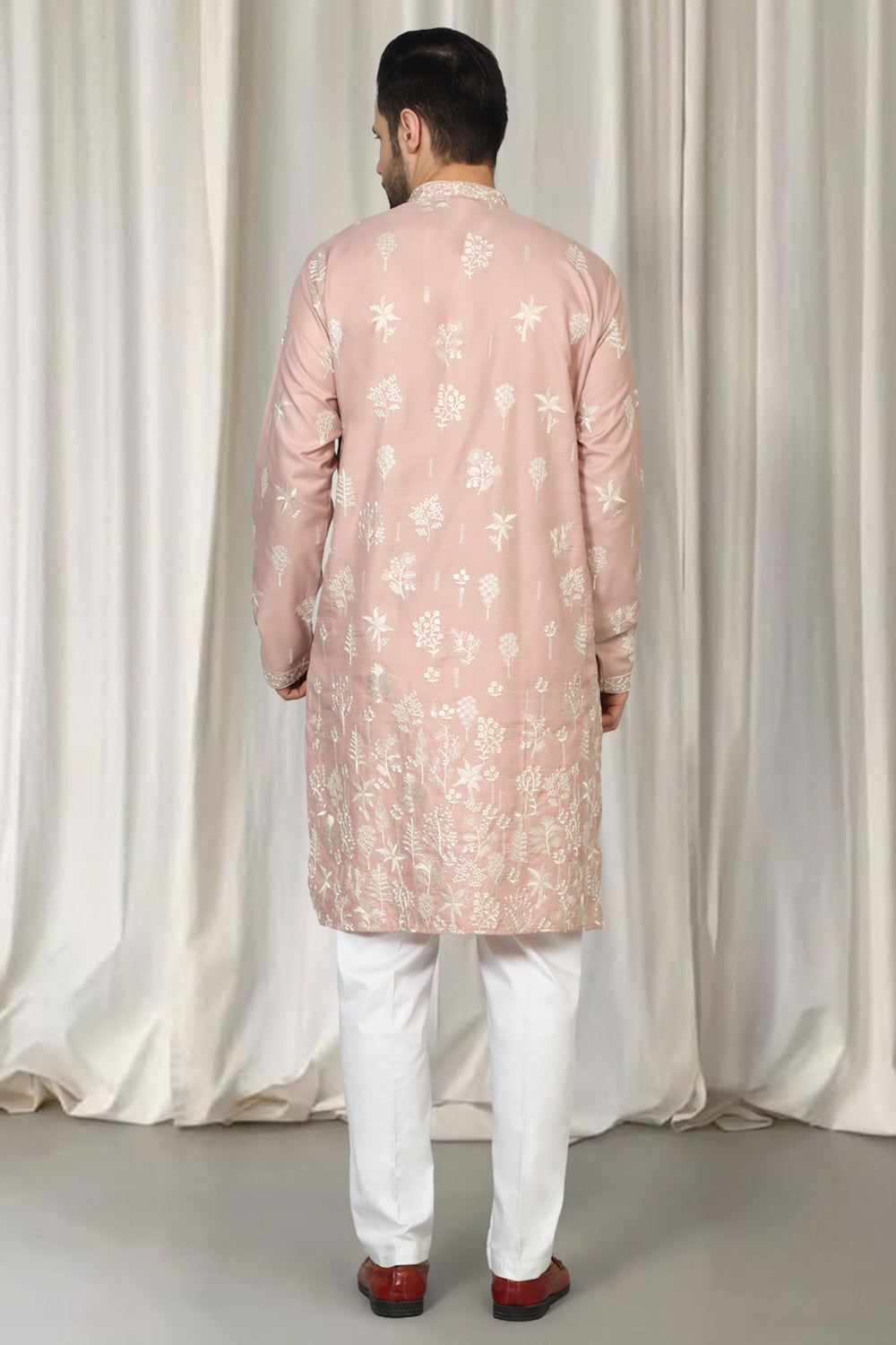 Upwan Embroidered Kurta Back Elastic Pants