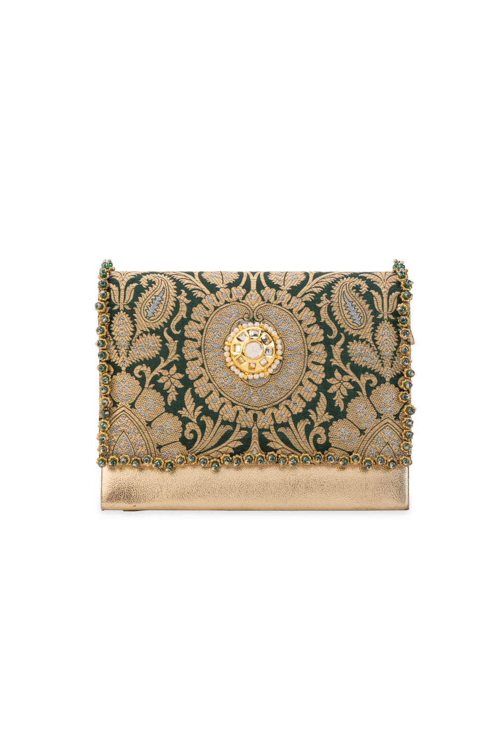 Vanika Green Handbag