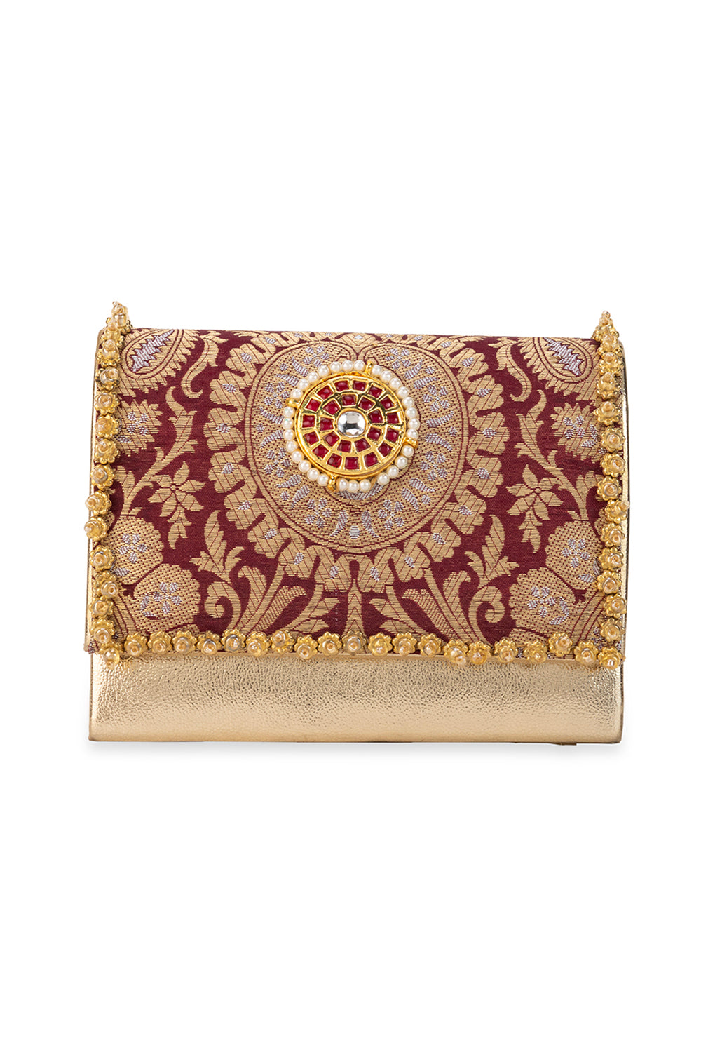 Vanika Maroon Handbag