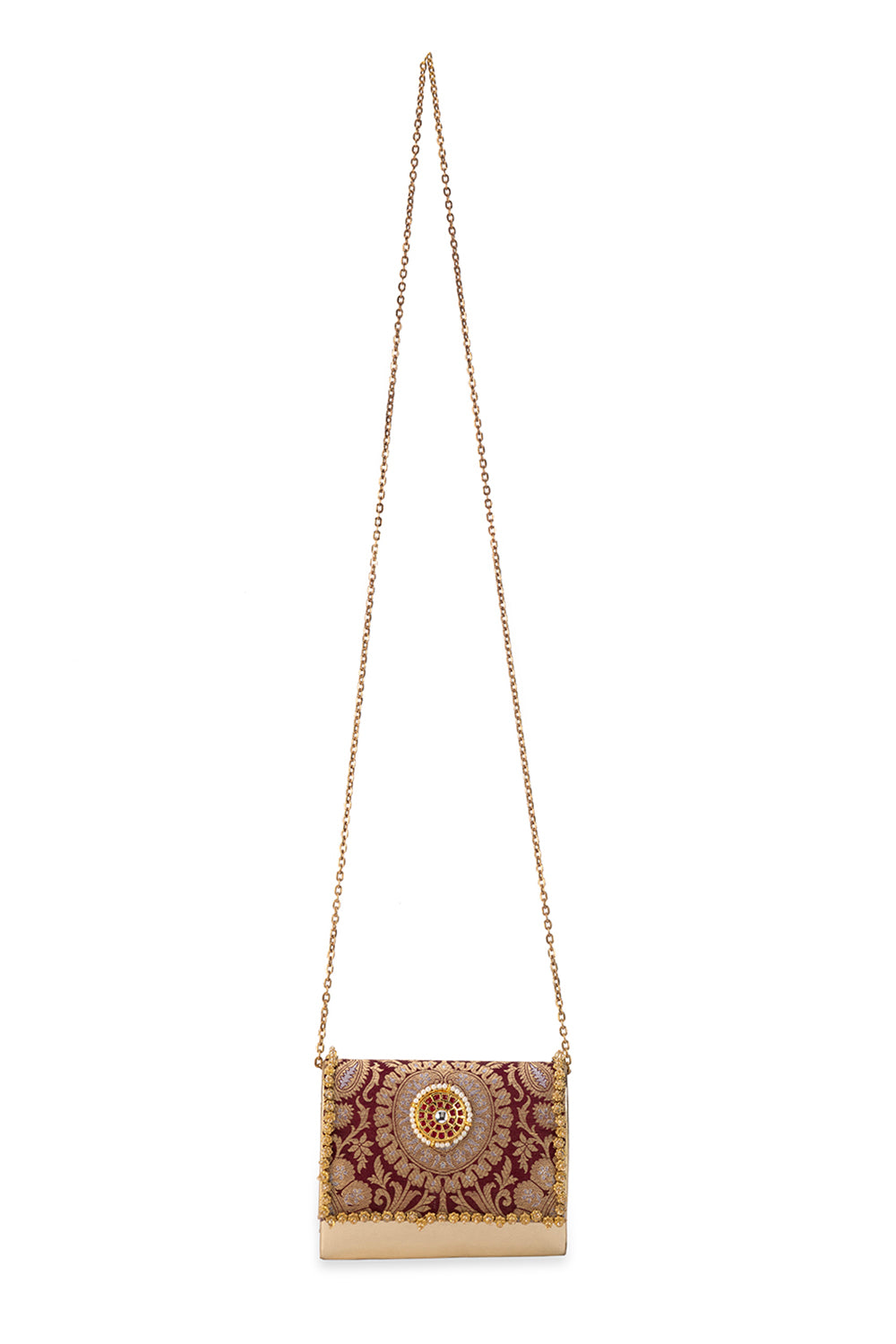 Vanika Maroon Handbag