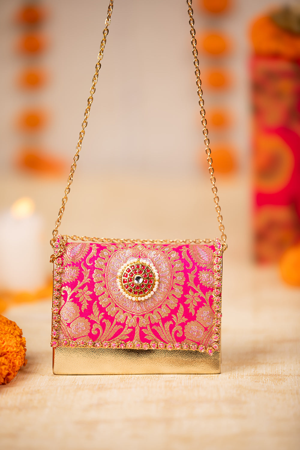 Vanika Pink Handbag