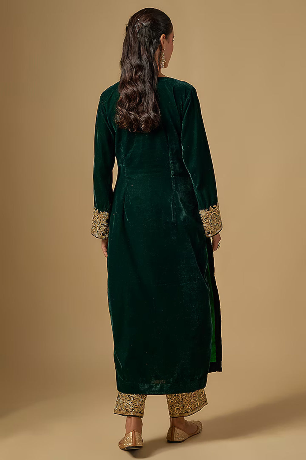 Velvet Kurta Set