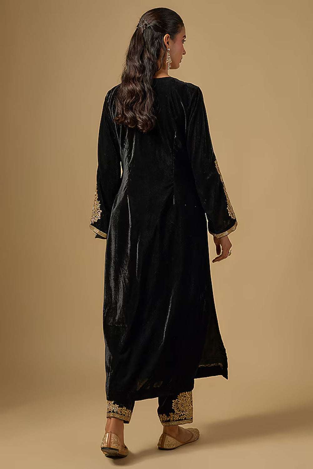 Velvet Kurta Set