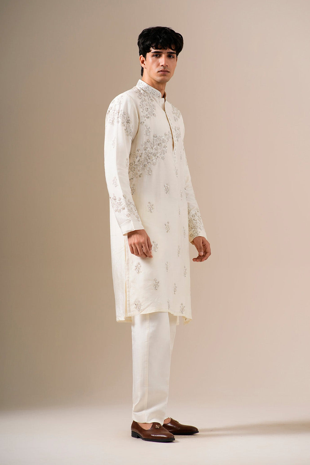 Whispering Ivory Kurta Set