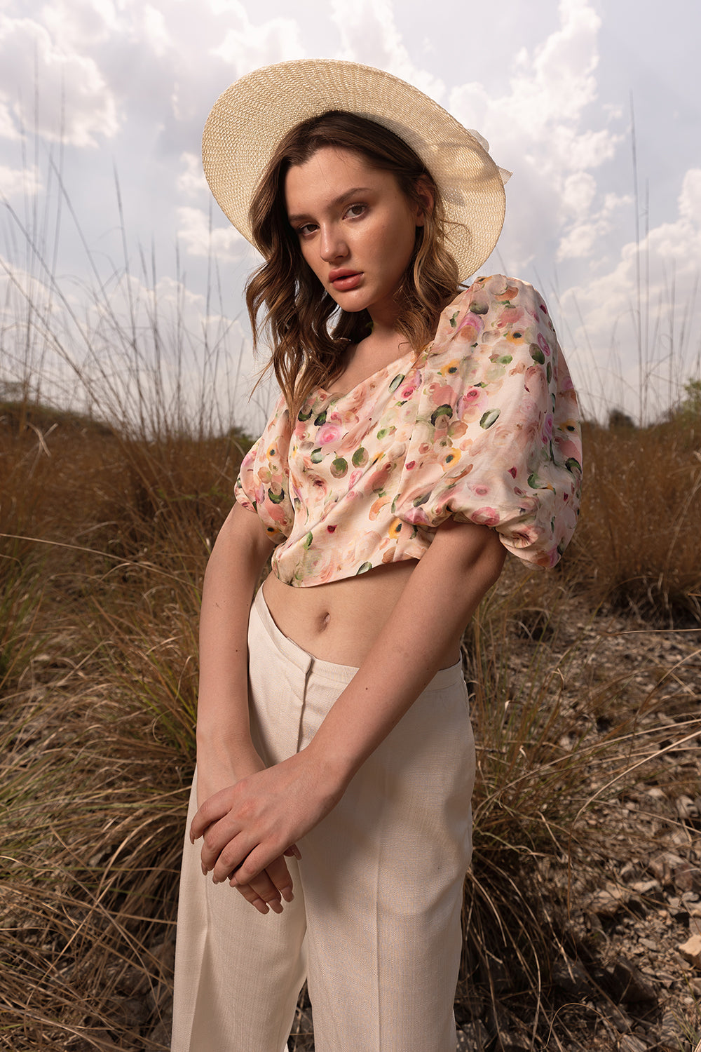 Whispering Pastels Crop Top