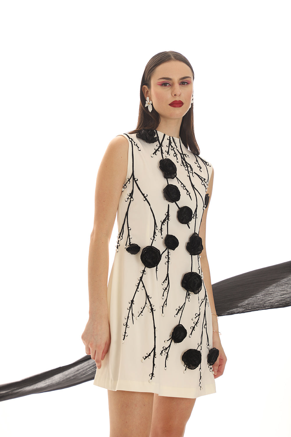 White and Black Dress