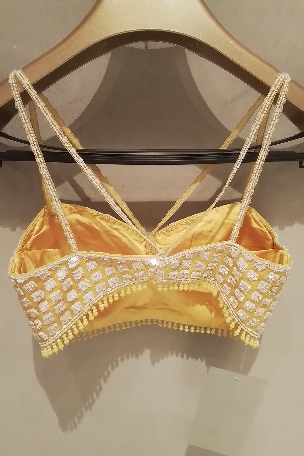 Yellow Chiffon Saree
