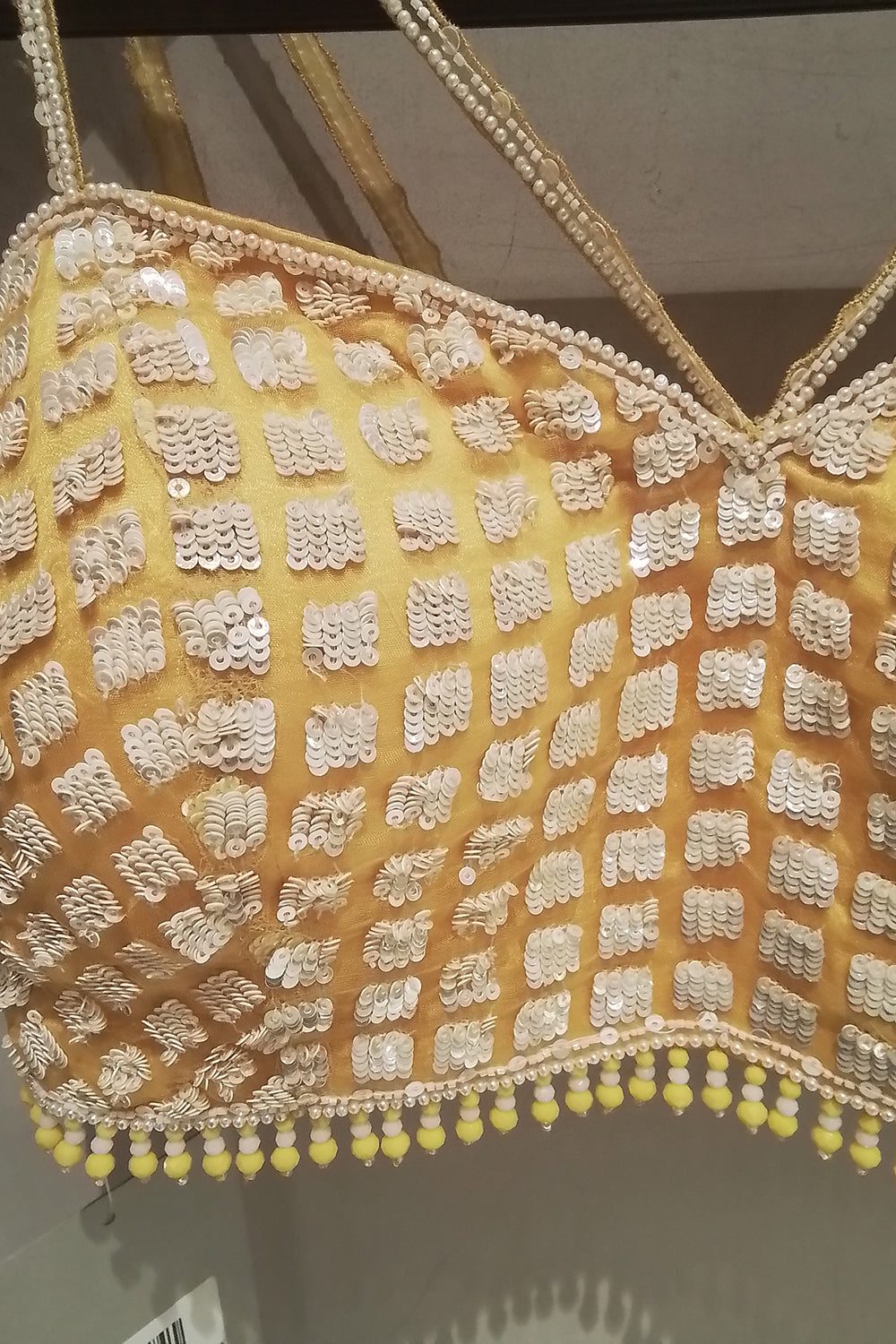 Yellow Chiffon Saree