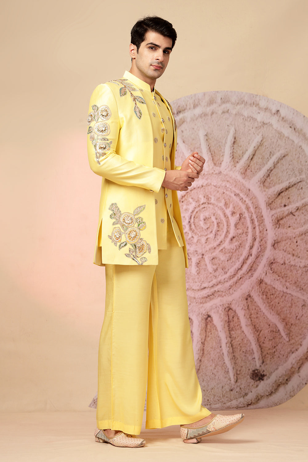 Yellow Kurta And Palazzo Pant