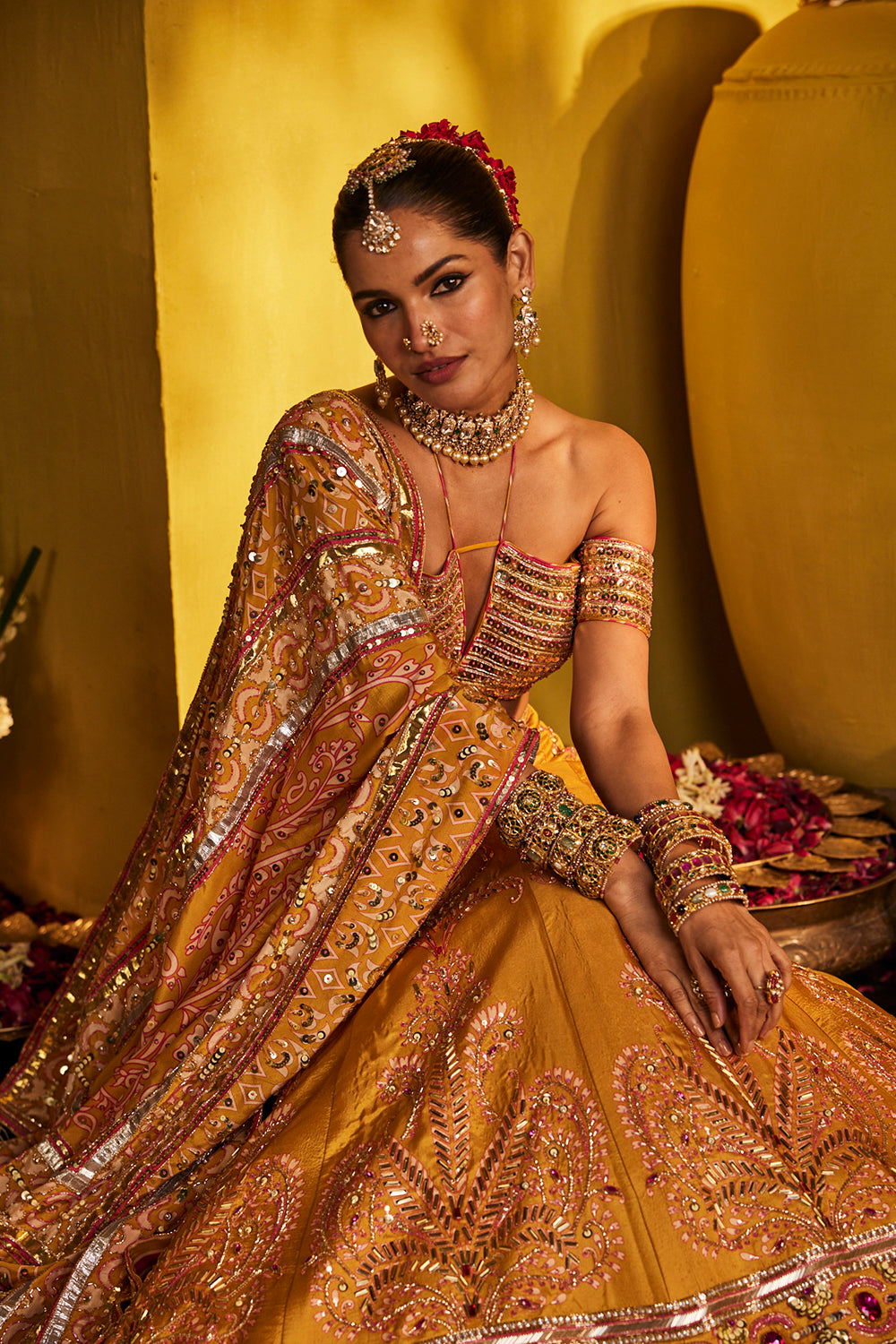Yellow Lehenga Set