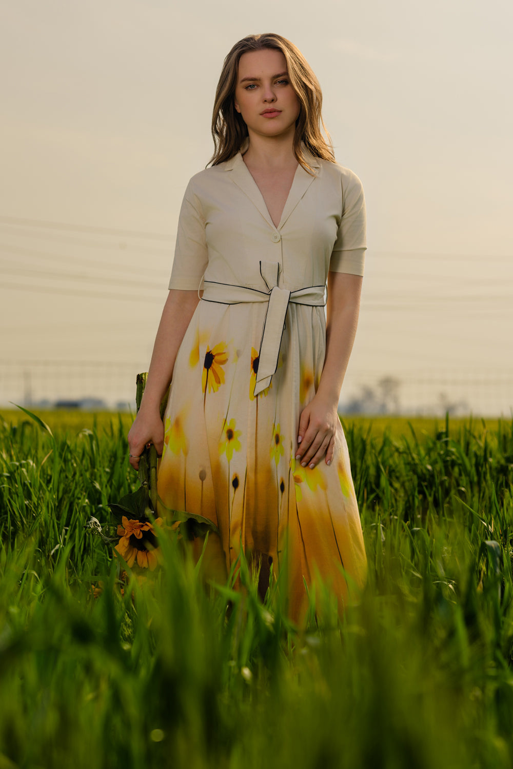Yellow Meadow Blazer Dress