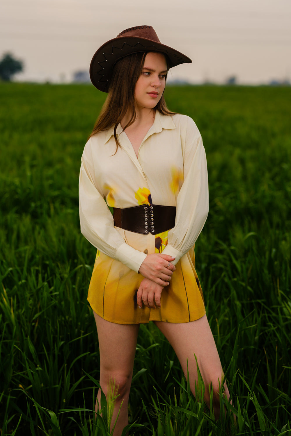 Yellow Meadow Long Shirt